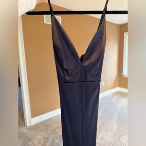 Lulu’s navy black tie dress worn once. Size Small